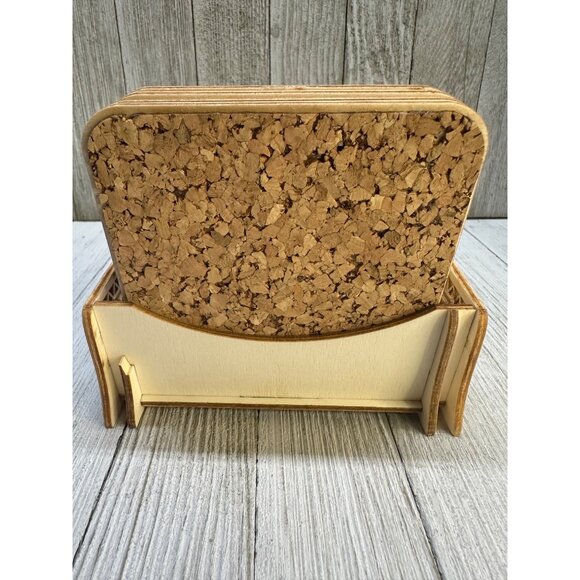 VTG Praha Prague 3D Astronomical Clock Designed Wooden Coasters Set 6 Souvenir - Picture 3 of 10